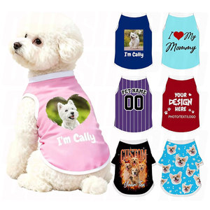 เสื้อสุนัขแบบกำหนดเอง เสื้อเจอร์ซีย์สัตว์เลี้ยงพร้อมรูปภาพ ชื่อ ข้อความ โลโก้ เสื้อยืดแบบสวมใส่สบาย ขนาดเล็ก กลาง ใหญ่ สำหรับสุนัขและแมว ของขวัญสุดพิเศษ - Product Image 1