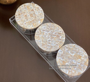Contenedores de postre con tapa de madreperla con bandeja acrílica Cajas de joyería elegantes para frutas secas Galletas de chocolate Regalos dulces - Product Image 4