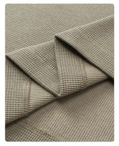 T-shirt thermique en coton à tricot gaufré épais |   T-shirt à manches longues chaud toutes saisons |   Prix d'usine, vente en gros - Product Image 3