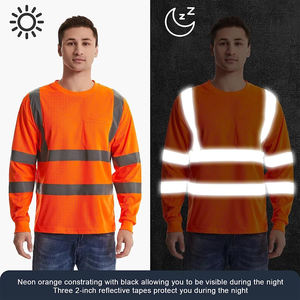 Camisetas de Seguridad Reflectantes de Manga Larga para Hombre, Camisetas Transpirables, Frescas y Duraderas para Verano y Actividades al Aire Libre - Product Image 3
