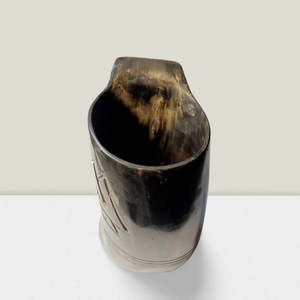 Mug en corne de buffle sur mesure, poli à la main, tasse à boire viking naturelle, chopes à bière médiévales en corne - Product Image 5
