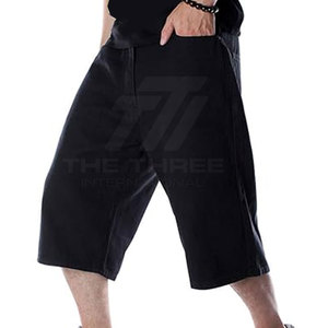 Pantalones Cortos de Mezclilla Casuales para Hombre, 100% Algodón Ecológico, Transpirables, de Secado Rápido, Largura hasta la Rodilla, Ajuste Suave - Product Image 3