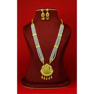 Collar con pendientes conjunto de joyas chapado en oro de latón puro de alta calidad UAE Dubai collar diseño collar conjunto de joyas - Product Image 2