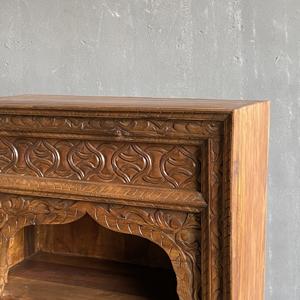 La mejor colección de estanterías arqueadas de madera tallada a mano, vitrina de exhibición, almacenamiento de arte antiguo del Himalaya - Product Image 3