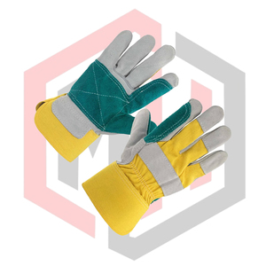 Guantes de Trabajo Reforzados, Resistentes a Desgarros, Transpirables, Antiestáticos, Sin Silicona, Sin Polvo, Resistentes al Fuego, Anticorte, de Cuero, 26 cm - Product Image 3