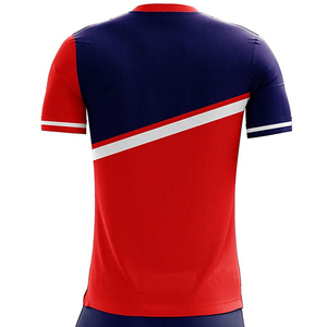 ชุดเสื้อและกางเกงกีฬาแบบสั่งซื้อจำนวนมาก MOQ ต่ำ ผลิตจากโพลีเอสเตอร์ 100% ทนทานสูง พิมพ์ลาย ชุดฟุตบอล 2 ชิ้น ผลิตใน MOQ ต่ำ - Product Image 5