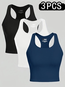 Soutien-gorge de sport respirant pour femme, haut court de yoga, tenue de fitness et de gym, OEM ODM, emballage personnalisé, vente en gros directe d'usine - Product Image 3