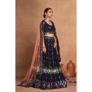 Designer indien et pakistanais fête porter Lehenga Choli avec belle Dupatta - Product Image 4