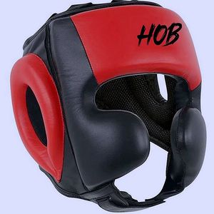 Casque de protection facial modulaire HOB pour la boxe, en cuir PU respirant, réglable, double visière, casque de sport pour adulte - Product Image 2