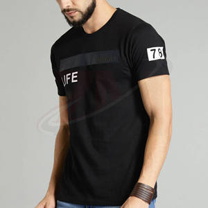Camisetas de lujo extragrandes, personalizadas con estampado gráfico, 100% algodón lavado, de tela gruesa, para hombre, color negro, según demanda personalizada. - Product Image 3