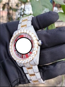 Montres RUDRA JEWELS, montres de luxe en acier inoxydable, mouvement mécanique automatique, sport, élégantes, boîtier carré en moissanite, 39 mm - Product Image 2
