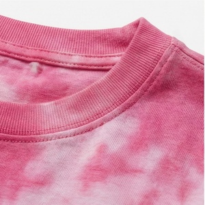 Camisetas de compresión elásticas de manga larga con cuello redondo y estampado tie-dye para mujer, ajustadas, de verano, al por mayor - Product Image 4