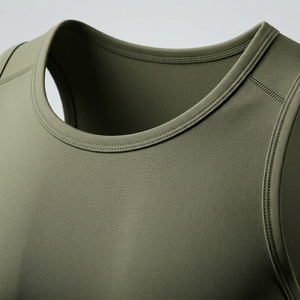 Wholesale Custom <b>Men</b> <b>Singlet</b> Polyester Fabric Slim Fit Gym Wear <b>Mens</b> Stringers Muscle Shirts Work Out O neck Tank Top for <b>Men</b> - Product Image 6