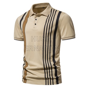 เสื้อโปโลพิมพ์ลายสำหรับผู้ชาย เสื้อกอล์ฟแบบกำหนดเองสำหรับฤดูร้อน ดีไซน์พิมพ์ลายประสิทธิภาพสูง - Product Image 1