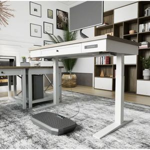 Scrivania Elettrica Regolabile in Altezza con Piano Unico Senza Giunzioni per Ufficio Domestico e Studio, Utilizzo Multilivello - Product Image 2