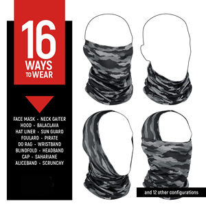 Cache-cou multifonctionnel en polyester à motif floral, anti-humidité, masque facial et couvre-chef, style décontracté, cagoule – Vente en gros - Product Image 2