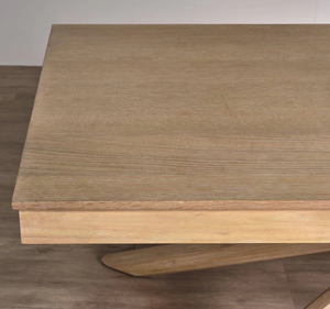 Ensemble de table à manger rectangulaire en teck massif A Casa do Porco, style minimaliste - Product Image 5