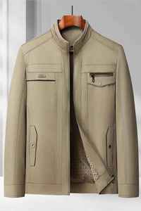 Men's <b>Jackets</b>,Man <b>Jackets</b>,<b>Jacket</b> for Man Warm Windproof Spring and Autumn Casual Leather <b>Jacket</b> for Men - Product Image 2