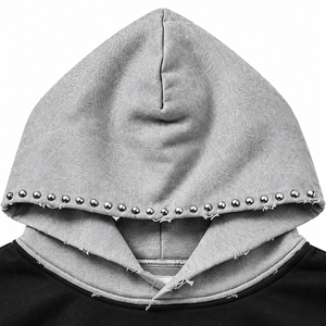 Sudadera con Capucha y Logotipo Personalizado, Unisex, Corte Holgado, Estilo Urbano, con Bolsillo, Forro Polar, Manga Regular, 100% Algodón, Invierno, 370g - Product Image 3
