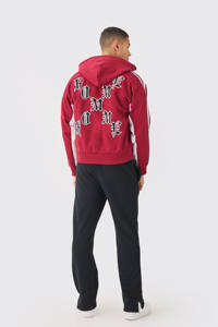 Veste bomber de baseball rouge sur mesure, taille plus, logo avant universitaire, coupe-vent d'hiver, streetwear décontracté pour hommes - Product Image 2