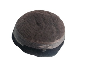 Tupé de cabello humano Real 100% para hombres, peluca de encaje francés con cabello negro gris, piel fina, sistemas de reemplazo de estilo de onda Natural - Product Image 3