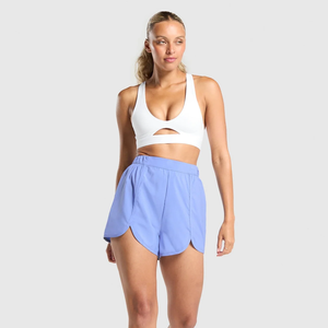 Shorts décontractés d'été pour femmes, couleur unie, logo personnalisé, séchage rapide, coupe ample, vente en gros - Product Image 4