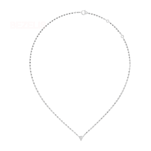 Exquisito Collar con Colgante de Diamante Cultivado en Laboratorio con Corte Trillón, en Oro Amarillo, Joyería Fina Geométrica Minimalista - Product Image 1