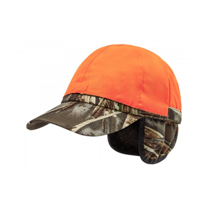 Camouflage Hunting Cap With Ear Flaps Windproof Polyester Unisex Adult Winter Outdoor Wear - Product Image 3