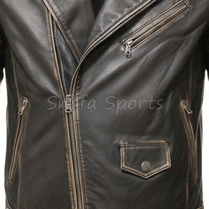 OEM Services High Quality Custom Design Men Leather Jacket New Design Leather Jacket For Men Made In Pakistan - Product Image 3