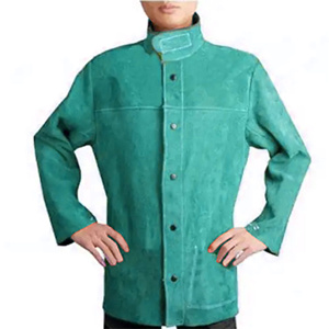 Veste de soudeur personnalisable en cuir de vachette pleine fleur pour homme, vêtement de sécurité industrielle, anti-rayonnement, anti-vapeur, résistant à la chaleur - Product Image 3