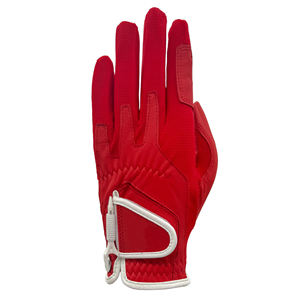 Guantes de golf de cuero genuino con dedos completos, cierre de tirar para la mano derecha, unisex, deportivos, color marrón - Product Image 1