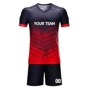 Camiseta de Fútbol Personalizada con Transferencia Térmica, Talla Grande, Manga Corta, Cuello Redondo, Absorbe la Humedad, 100% Poliéster, para Adultos, Diseño Completo - Product Image 5