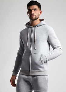 Sweat-shirt épais à fermeture éclair pour homme, modèle 2025, en polyester/coton, imprimé et brodé sur mesure, conception OEM, collection hiver - Product Image 3