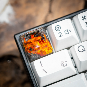 Teclas Artesanales Bosque Místico, Teclas Artesanales Personalizadas, Teclas Anime Lindas, Teclas Verdes, Juego de Teclas, Teclas de Madera - Product Image 1