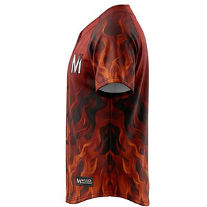 Camiseta de Béisbol Sublimada a Medida, con Botones, Tejido Transpirable de Alto Rendimiento, Personalizable para Clubes y Equipos Deportivos - Product Image 5