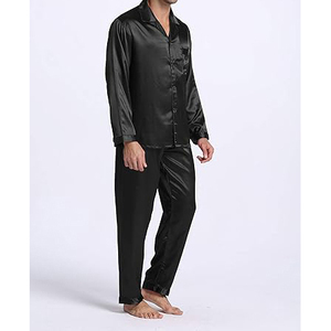 Standard Fit <b>Men</b> Night Suit Short Sleeve Round Neck Shorts <b>Set</b> Elastic Waist Soft Breathable Lightweight Summer <b>Pajamas</b> Home - Product Image 2