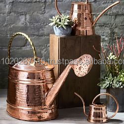 กระป๋องน้ำทองแดงบริสุทธิ์งานแฮนด์เมดโบราณพร้อมอุปกรณ์ตกแต่งแบบชนบทและความจุขนาดใหญ่สำหรับเก็บน้ำเพื่อสุขภาพ - Product Image 3