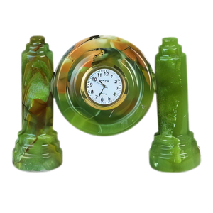Meilleures ventes : Horloge en onyx marbré naturel, horloge artistique en onyx marbré pour la décoration intérieure et le salon - Product Image 6