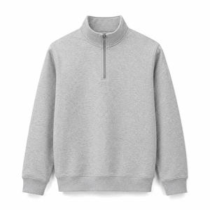 <b>Mens</b> Fleece <b>Sweatshirt</b> Quarter <b>Zip</b> Quarter <b>Zip</b> <b>Sweatshirt</b> <b>Half</b> <b>Zip</b> Pullover <b>Men</b>’s <b>Zip</b> Neck <b>Sweatshirt</b> Stand Collar Long Sleeve - Product Image 6