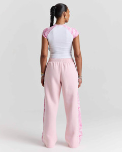 Custom Logo <b>Womens</b> Field Oversized Wide Leg <b>Joggers</b> With <b>Camo</b> Print Panelling Cotton Blended Breathable <b>Women's</b> Pants & Trousers - Product Image 4