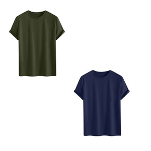 T-shirt Homme Personnalisé Coupe Droite 100% Coton 250 g/m² Grande Taille Épais Respirant Séchage Rapide Épaules Tombantes Manches Courtes - Product Image 2