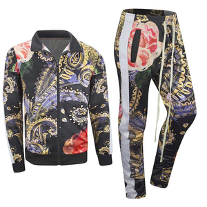 <b>Men's</b> Casual Athletic Tracksuit Two Piece Outfit Featuring <b>Zip</b> Front <b>Jacket</b> and Track Pants with Pockets for Gym Running - Product Image 6