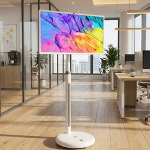 Tablet TV Android Gigante da 32 Pollici con Android 15, Schermo <span class=keywords><strong>Smart</strong></span> Wireless Mobile Touch con Batteria da 10000mAh e Ruote Silenziose - Product Image 1