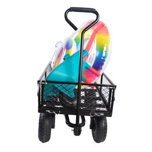 Chariot de jardin TC1840BKG, chariot à roues, chariot de transport pour un transport facile du bois de chauffage - Product Image 5