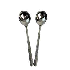 Cuillère de service en acier inoxydable poli miroir, écologique, compatible lave-vaisselle, pour salade, cuisine, hôtels, maison, qualité export, couverts - Product Image 2