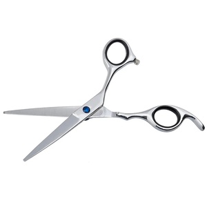 Ciseaux à effiler professionnels Ryzer Studio en acier inoxydable, pointe affûtée, pour droitiers, usage en salon, manche long non pliable, modèle pour cheveux - Product Image 1