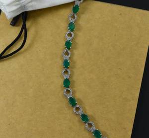 Pulsera de ónix verde, plata de ley 925, joyería de piedras preciosas hecha a mano para mujer, pulsera elegante y minimalista, regalo. - Product Image 5