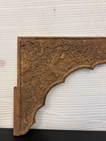 Panneau d'arche en bois sculpté à la main antique |   Décoration murale de chambre à coucher de style moderne du milieu du siècle, porte indienne vintage, meubles pour la maison