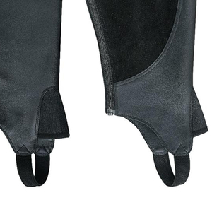 Slim Fit Lightweight Western English Riding <b>Chaps</b> Genuine Leather <b>Half</b> <b>Chaps</b> Zipper Closure Comfortable <b>Half</b> Leather <b>Chaps</b> - Product Image 5