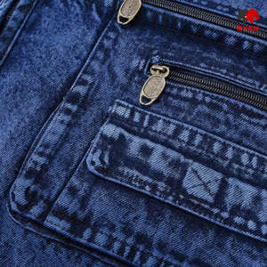 Ryan Pro Gear Nouveau design Gilet en jean unisexe sans manches écologique et tendance avec poche personnalisable - Product Image 5